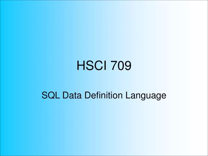 hsci 709