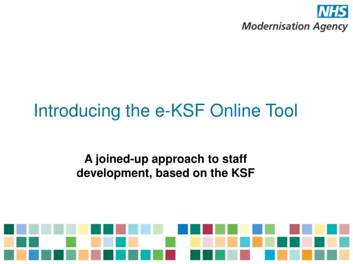 introducing the e ksf online tool