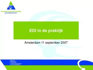 edi in de praktijk