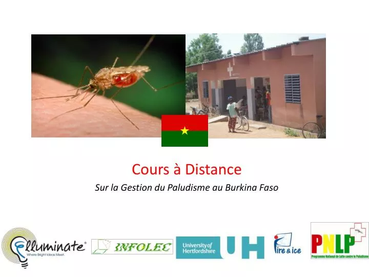 cours distance sur la gestion du paludisme au burkina faso
