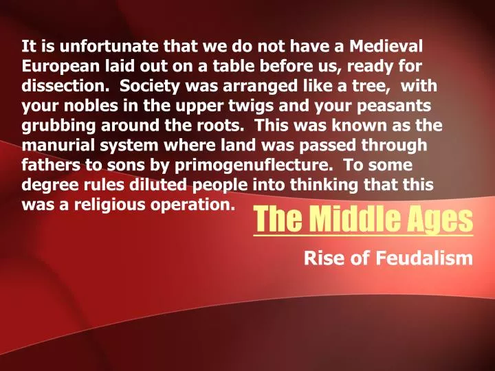 the middle ages