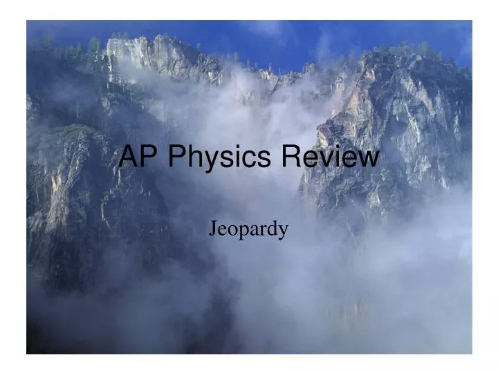 ap physics review