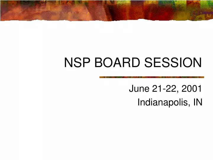 nsp board session