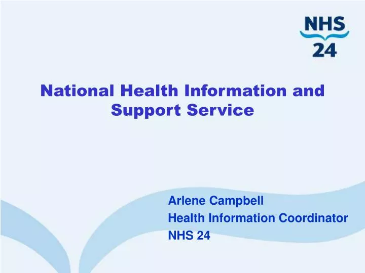 national health information and support service