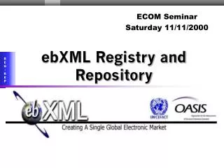 ebXML Registry and Repository