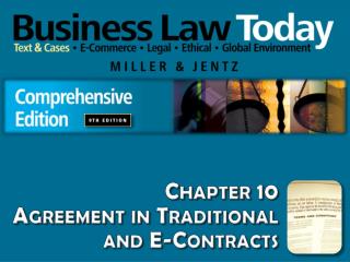 chapter 10 agreement in traditional and e contracts
