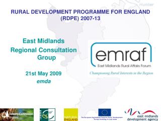 RURAL DEVELOPMENT PROGRAMME FOR ENGLAND (RDPE) 2007-13