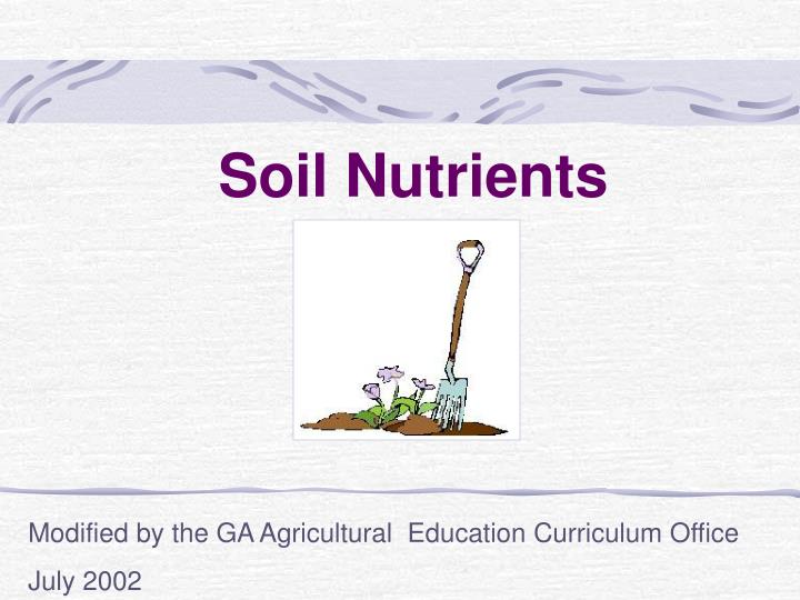 soil nutrients