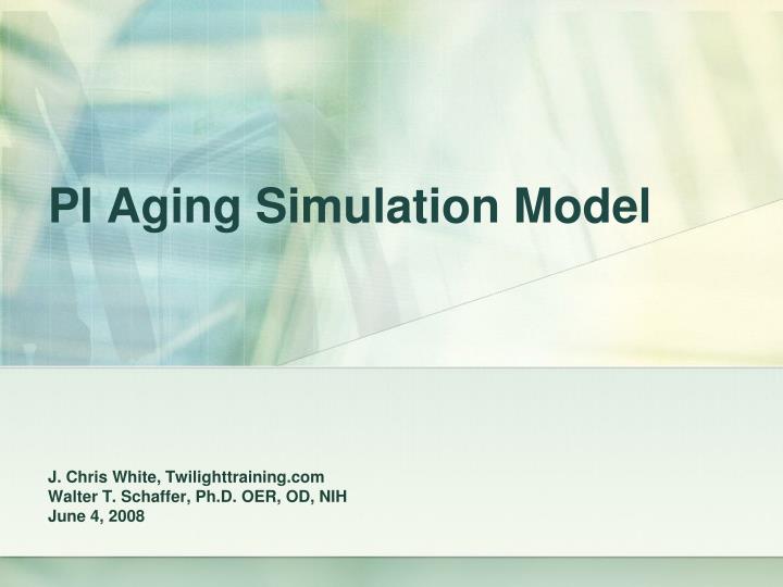 pi aging simulation model