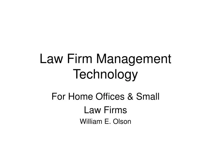 law firm management technology