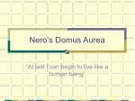 Nero’s Domus Aurea - slide 1