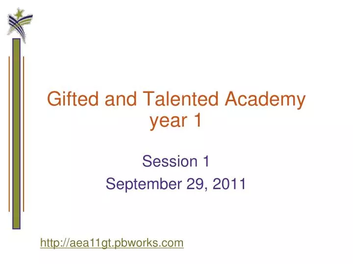 gifted and talented academy year 1