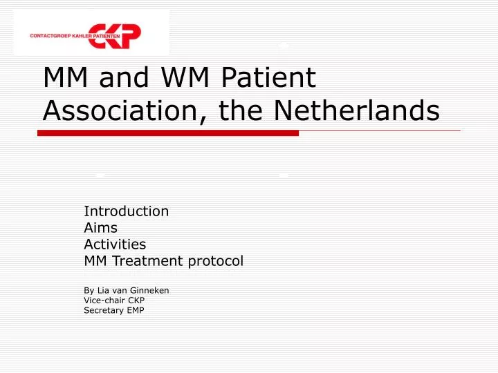 mm and wm patient association the netherlands