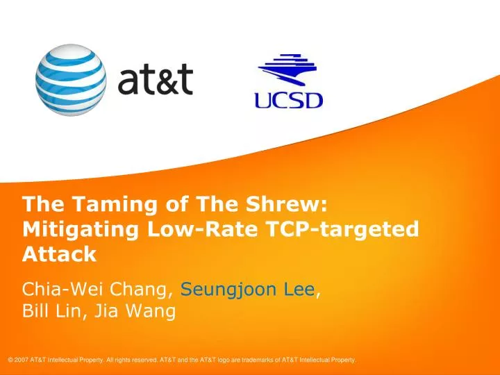 the taming of the shrew mitigating low rate tcp targeted attack