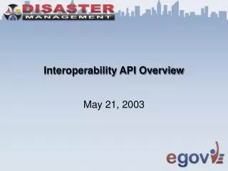 Interoperability API Overview
