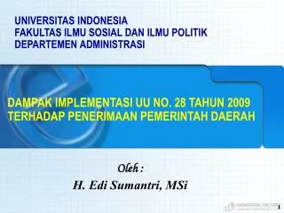 H. Edi Sumantri, MSi