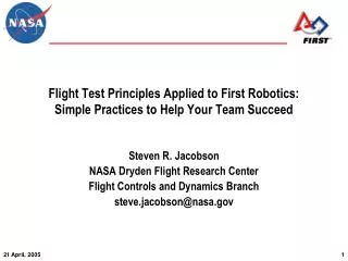 Flight Test Principles Applied to First Robotics: Simple Practices to Help Your Team Succeed