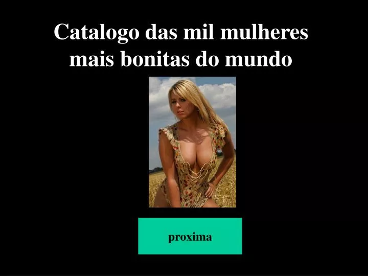 catalogo das mil mulheres mais bonitas do mundo