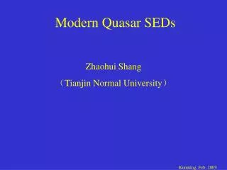 Modern Quasar SEDs