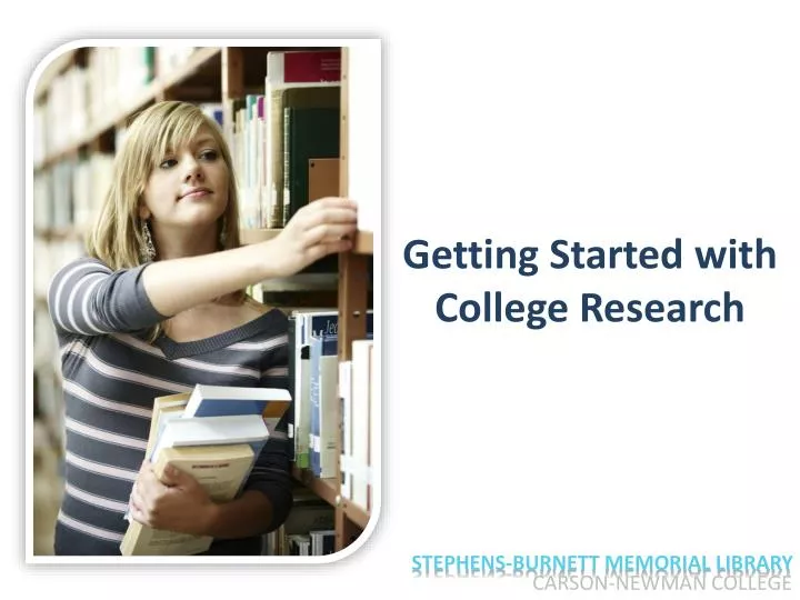 getting started with college research