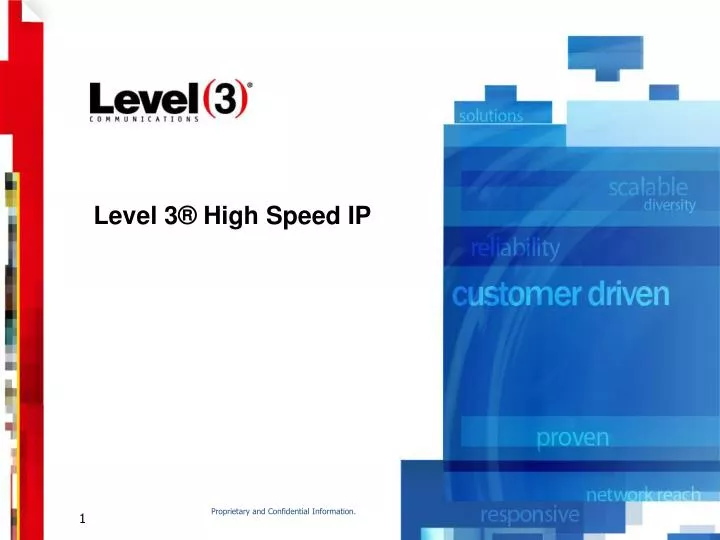 level 3 high speed ip
