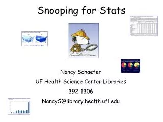Snooping for Stats