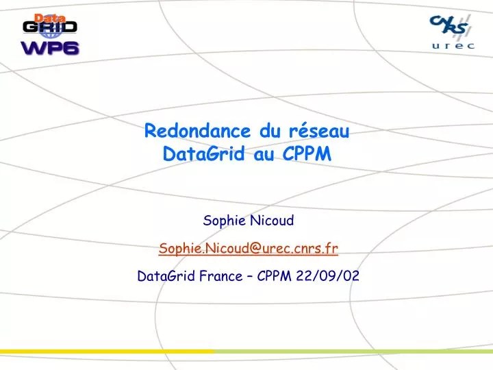 redondance du r seau datagrid au cppm