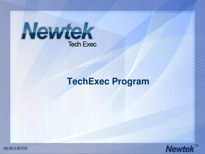 techexec program