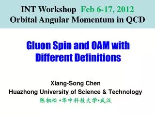 Gluon Spin and OAM with Different Definitions