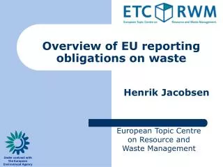 Overview of EU reporting obligations on waste