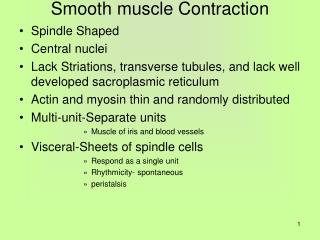 Smooth muscle Contraction
