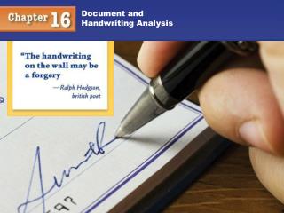Document and Handwriting Analysis