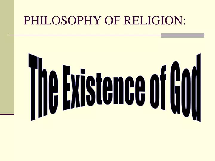 philosophy of religion