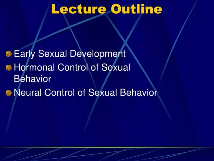lecture outline
