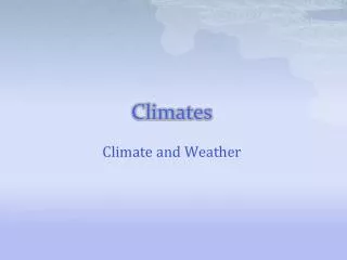 Climates