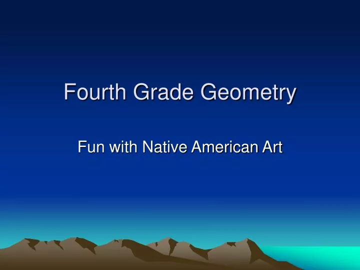 fourth grade geometry
