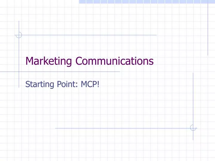 marketing communications