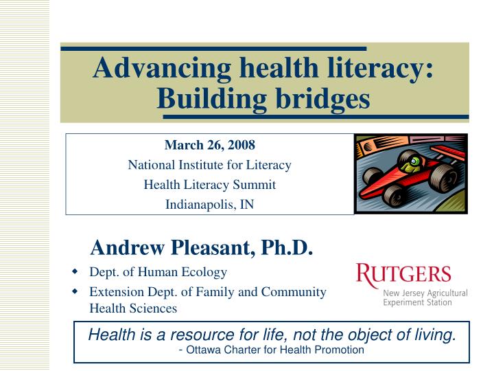advancing health literacy building bridges