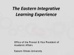 The Eastern Integrative Learning Experience - slide 1