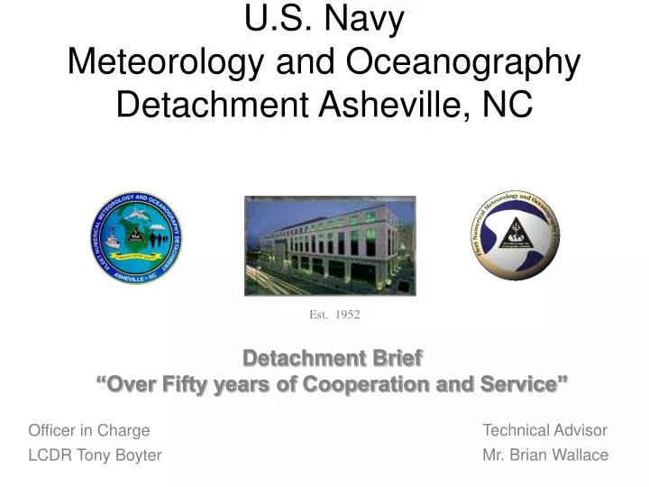 u s navy meteorology and oceanography detachment asheville nc
