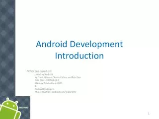 Android Development Introduction