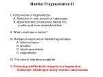 Habitat Fragmentation II - slide 1