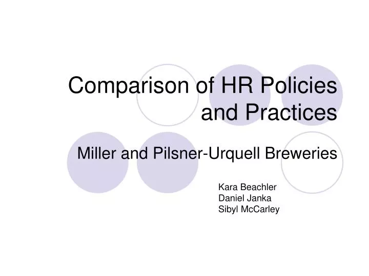 comparison of hr policies and practices