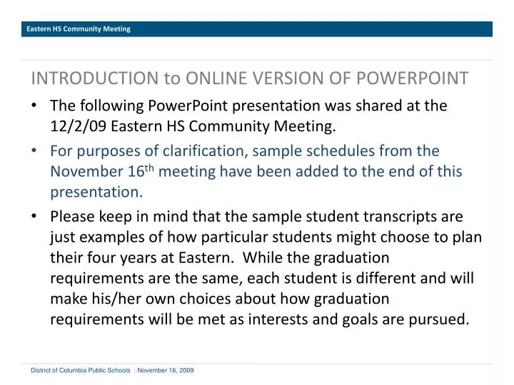 introduction to online version of powerpoint