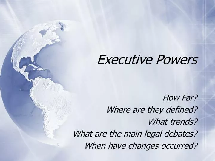 executive powers