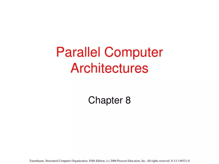 parallel computer architectures