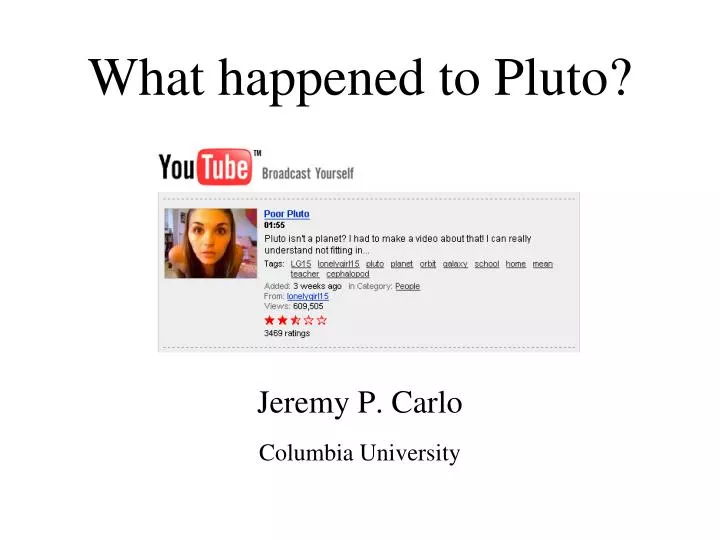 what happened to pluto