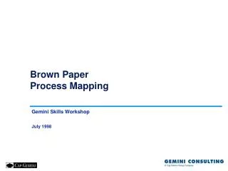 Brown Paper Process Mapping