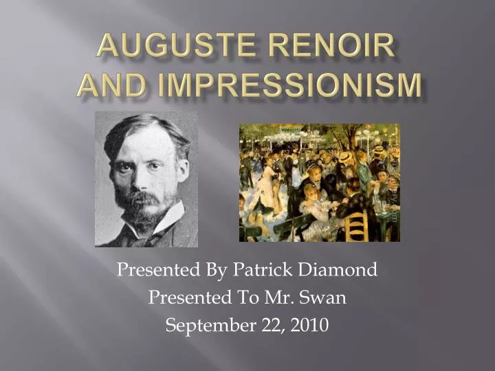 auguste renoir and impressionism