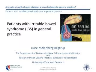 Patients with irritable bowel syndrome (IBS) in general practice